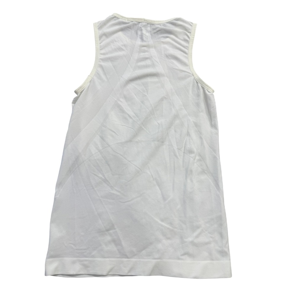 Nike Fit Dry Womens Athletic Tank Top White Sleeveless Crew Neck Size S - Picture 4 of 5
